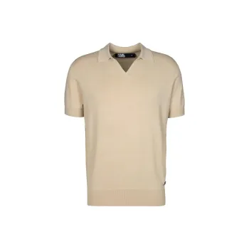 KARL LAGERFELD Polo Shirt Men's Sand