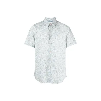 PS By Paul Smith Graphic Printed Curved Hem Shirt