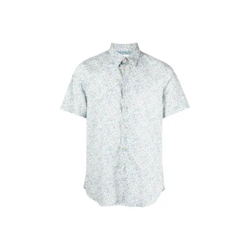 PS By Paul Smith Graphic Printed Curved Hem Shirt