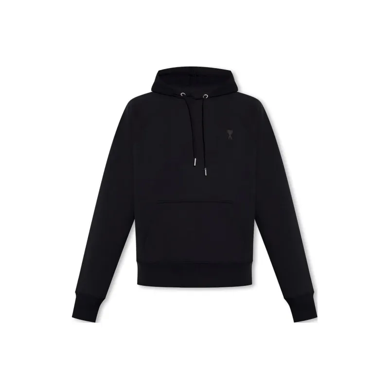 AMIPARIS Paris Ami De Coeur Logo Embroidered Hoodie-0