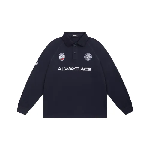 Purey·wr Polo Shirt Unisex Navy Blue