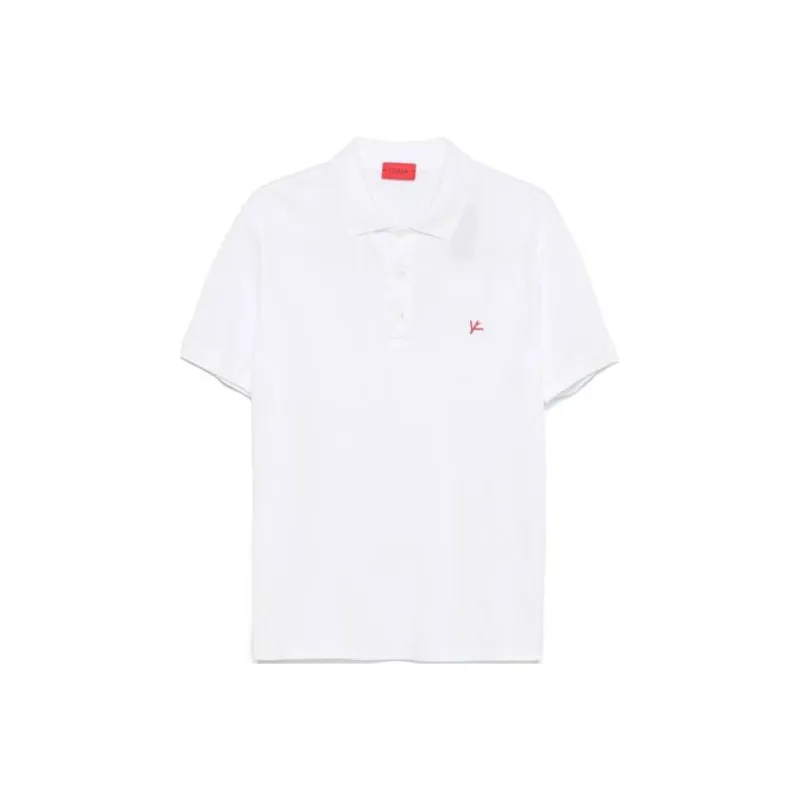Isaia Logo embroidered Polo Shirt-0