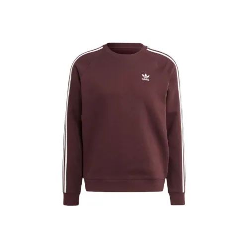 Adidas Originals Adicolor Classics 3-Stripes Crew Sweatshirt Men's Contour Brown