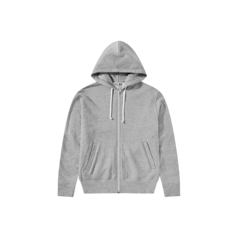 CDG Play Sweatshirts Unisex Gray-0