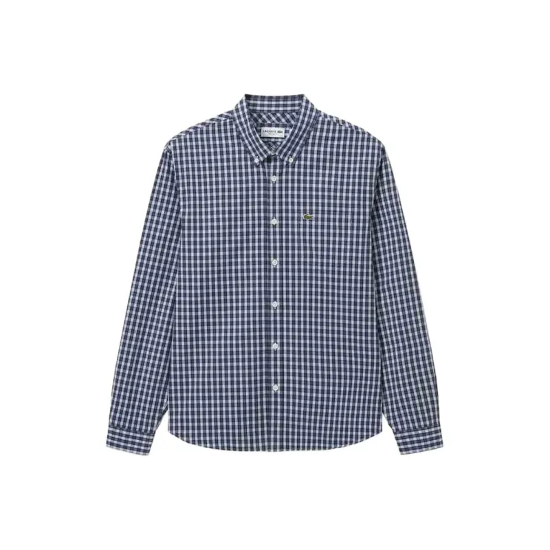 LACOSTE Checked Poplin Shirt-2