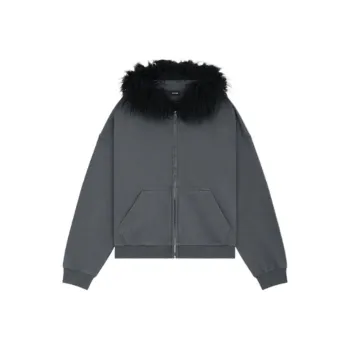 WE11DONE FW24 Sweatshirt Unisex Charcoal Gray