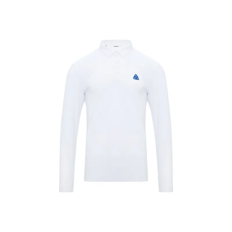 LI NING 1990 Golf Series Polo Shirt Men's Standard White-0