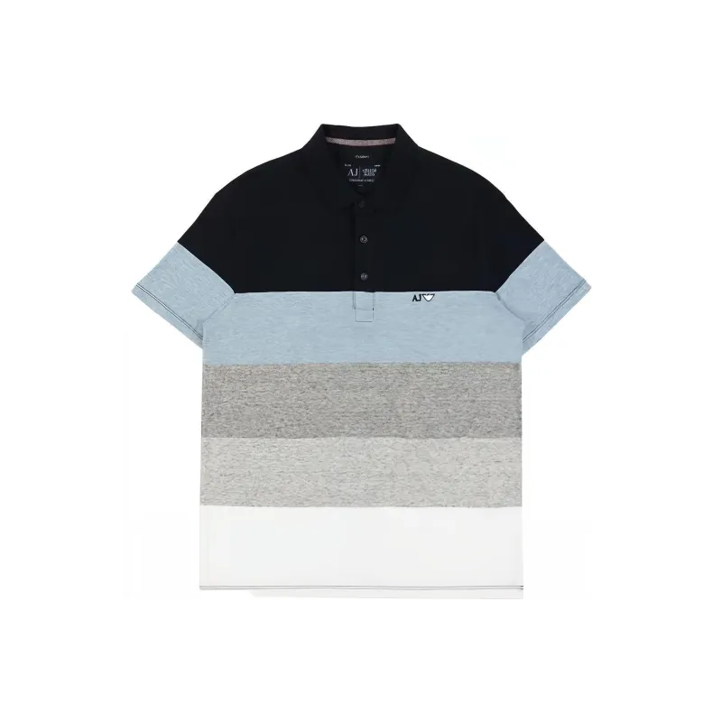ARMANI JEANS Polo Shirts Men Black-0