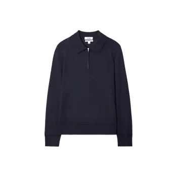 COS Polo Shirts Men Navy Blue
