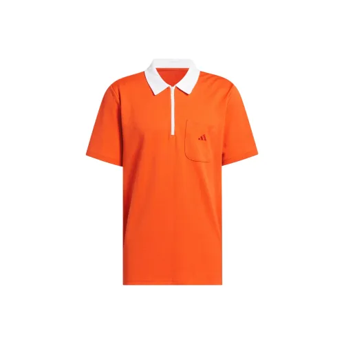 Adidas Free Shipping With AdiClub Essentials Quarter Zip Polo Shirt