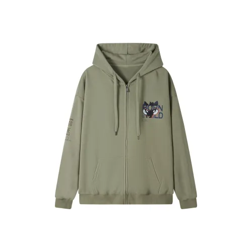 WOLF CODE Sweatshirt Unisex Moss Green
