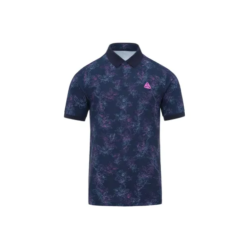 LI NING 1990 Golf Series Polo Shirt Men's Dark Marine Blue