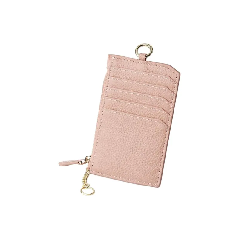 Tong Tong Rabbit Top Grain Cow Leather Coin Purse Women's Black/Blue/Gray/Pink/Light Green/Khaki/Sunlight White-4
