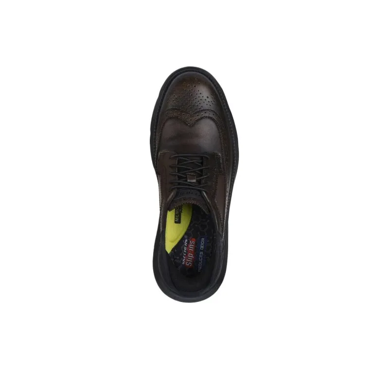 Skechers Low Top Casual Shoes Men's Dark Brown-3