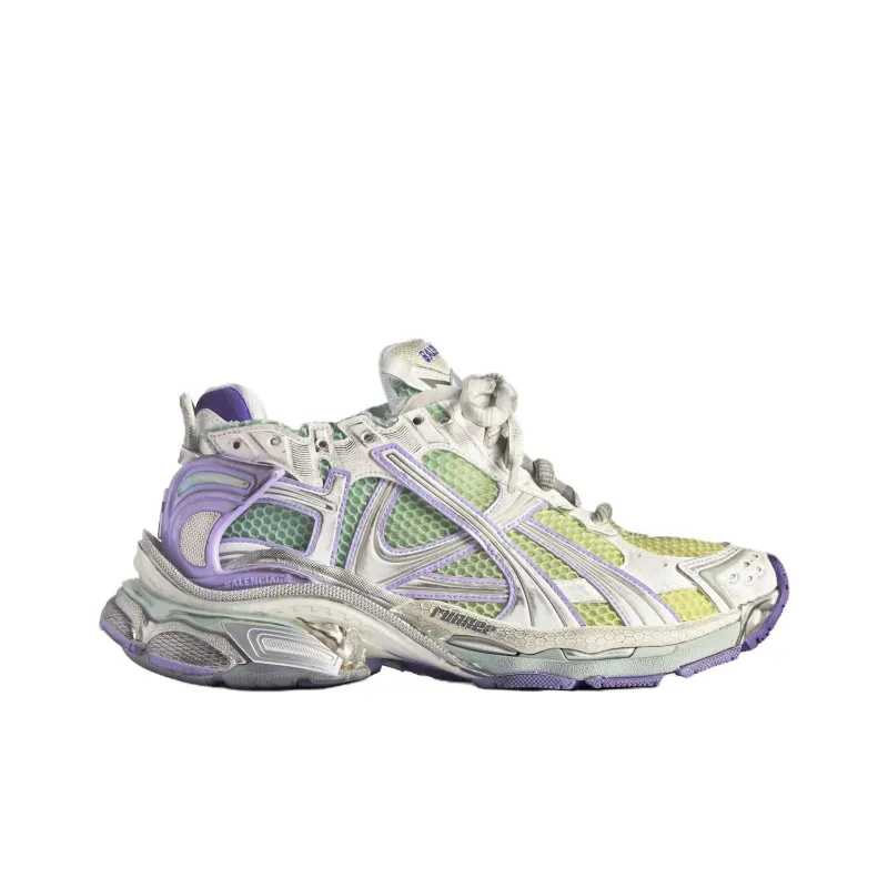 Balenciaga Runner Gradient Low Top Chunky Sneakers Women's White-1