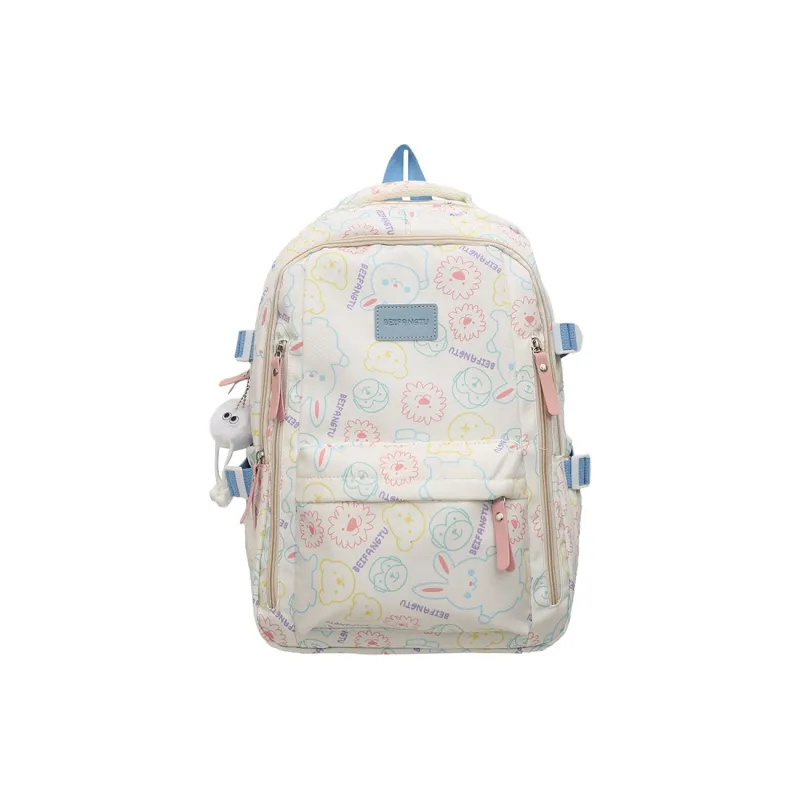 Tong Tong Rabbit Nylon Backpack Women's Multicolor-5