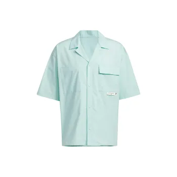 Adidas SS24 GRAPHIC SHORT SLEEVE SHIRT MBTI Shirt Men's Light Cyan