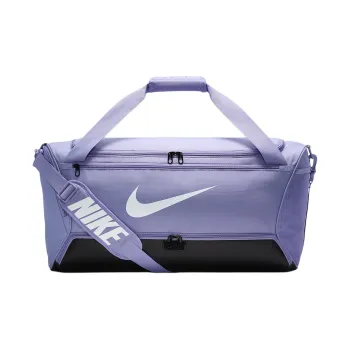 Nike Brasilia Polyester One Shoulder Crossbody Handbag, Travel Bag 60L Unisex Light Purple
