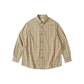 NOTHOMME X Grinder Burger Shirts Unisex Khaki Plaid