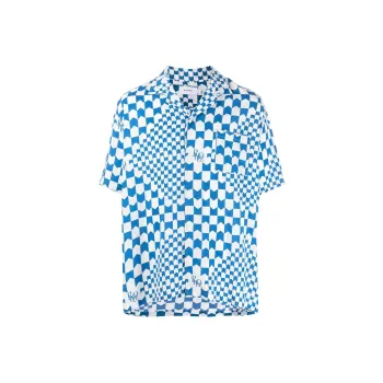 RHUDE Racing Checker Button Up