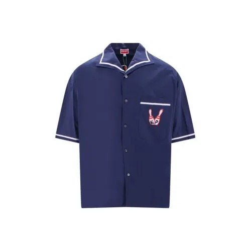 KENZO Bowling Elephant Hawaian Shirt