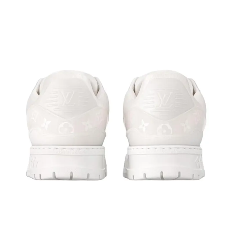 LOUIS VUITTON Trainer Maxi Low Top Skateboard Shoes Men's White-4
