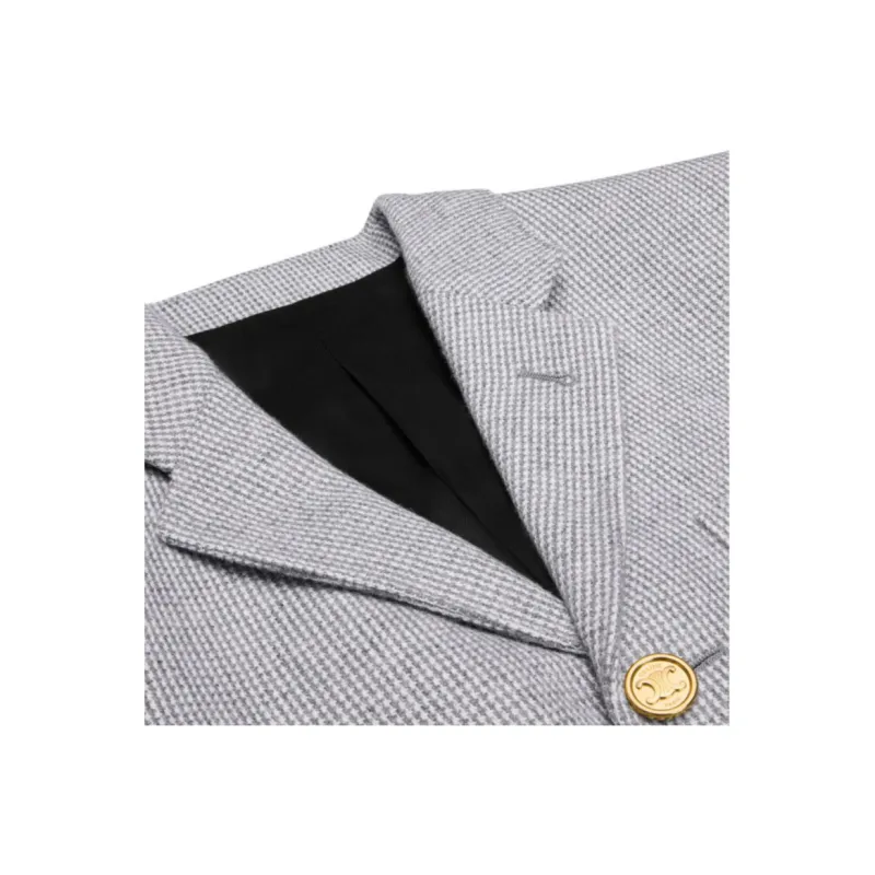 CELINE SS25 Jackets & Coats Women's Gray White-2