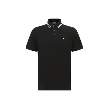 EMPORIO ARMANI SS23 Polo Shirt Men's Black