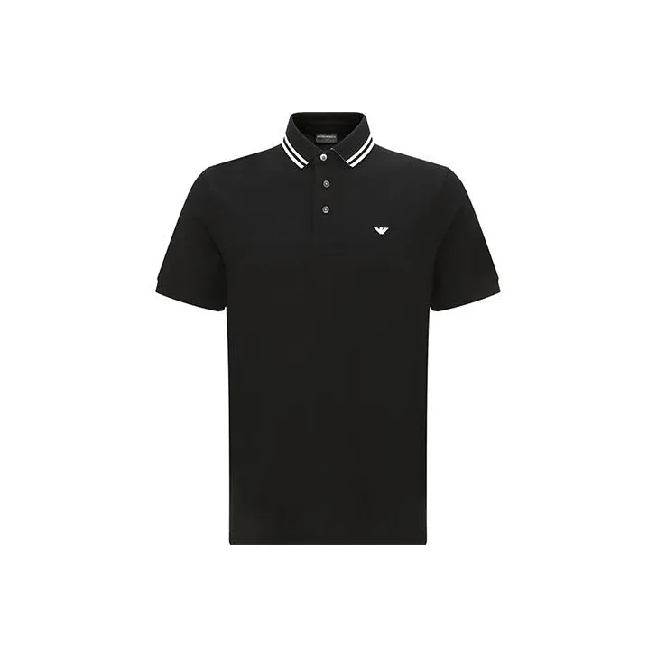 EMPORIO ARMANI SS23 Polo Shirt Men's Black-0