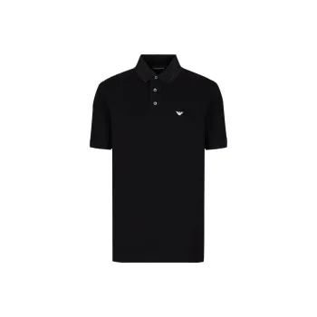 EMPORIO ARMANI FW22 Polo Shirt Men's Black
