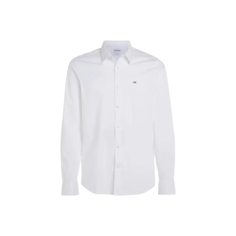 Calvin Klein Monogram embroidered Cotton Shirt-0