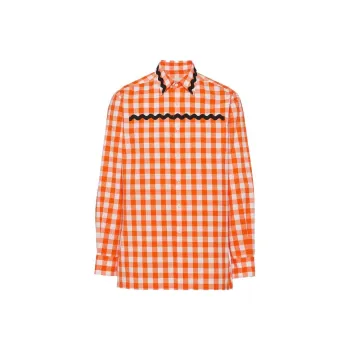 PRADA Check Printed Buttoned Shirt