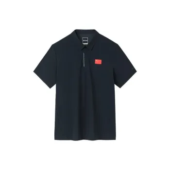 Anta Champion All Weather Series Polo Shirt Men's Night Sea Black
