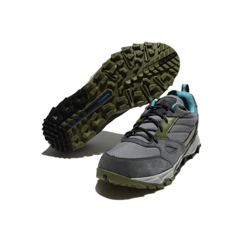 Columbia IVO Trail Anti Slip Wear Resistant Low Top Hiking Shoes Women's Gray Green-2