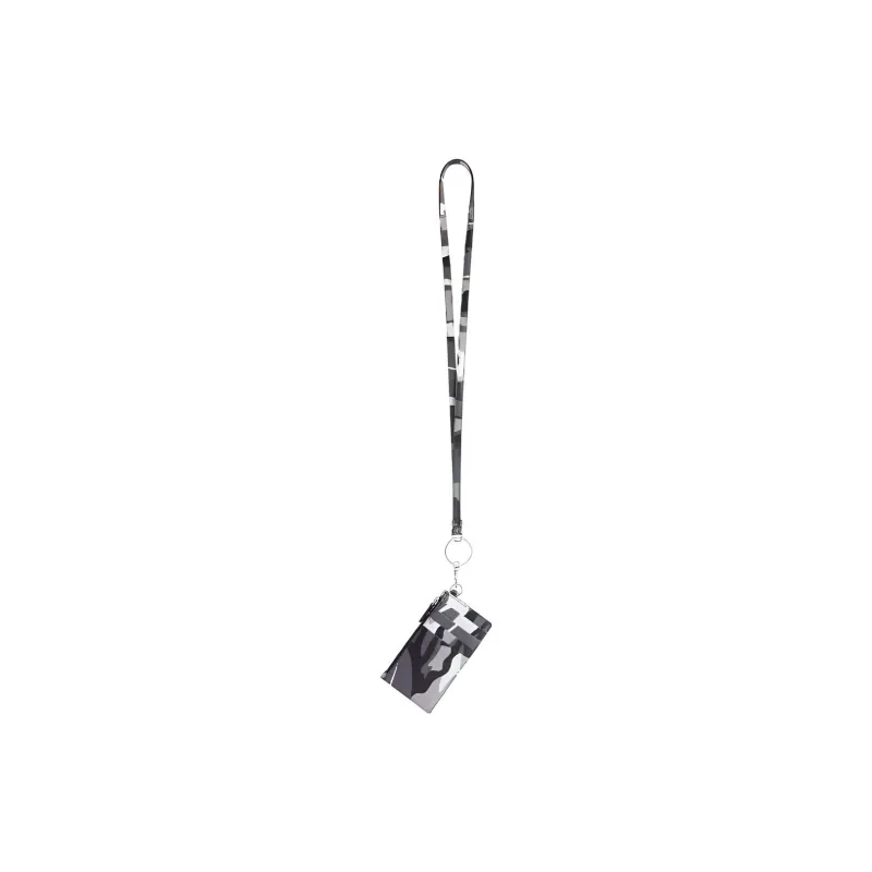 Balenciaga Sheepskin Key Ring Clip Men's Gray & White-1