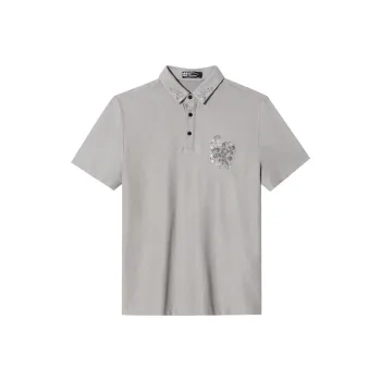 ANDREW MACKENZIE Polo Shirts Men Gray