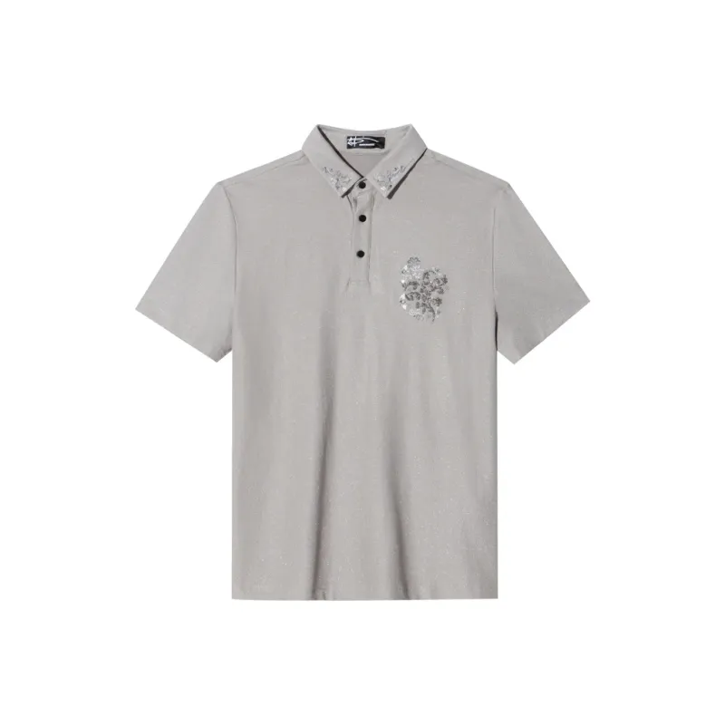 ANDREW MACKENZIE Polo Shirts Men Gray-0
