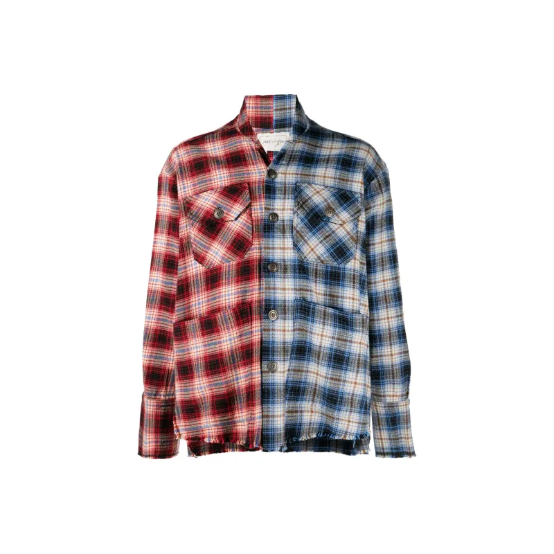 GREG LAUREN Check pattern Cotton Shirt-0