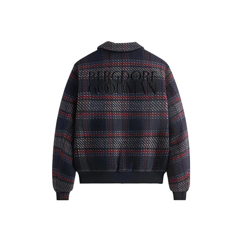 KITH For Bergdorf Goodman Plaid Hawthorne Flight Jacket-1