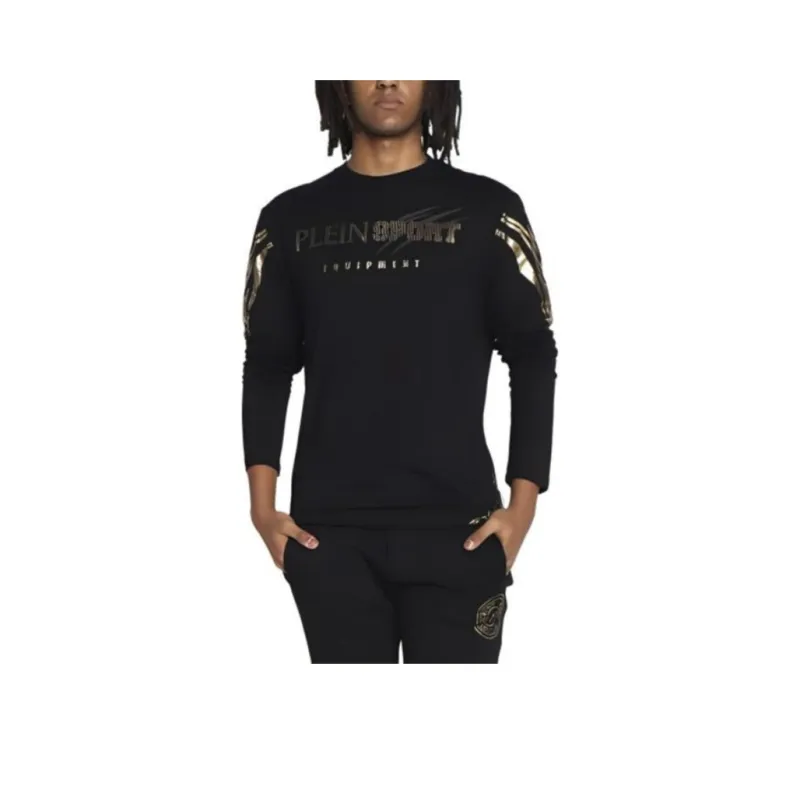 PLEIN SPORT Tiger Logo-print Long-sleeve T-shirt-0