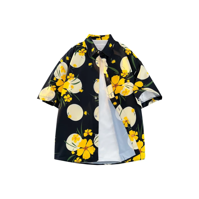 F.I.W FANGIWEN Floral Shirt Unisex-14