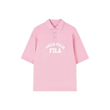 FILA Valentine's Day Collection Polo Shirts Unisex Light Sand Pink