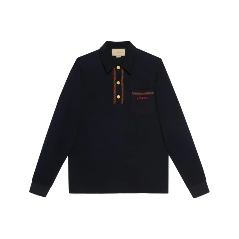 GUCCI Polo Shirts Men Black-0