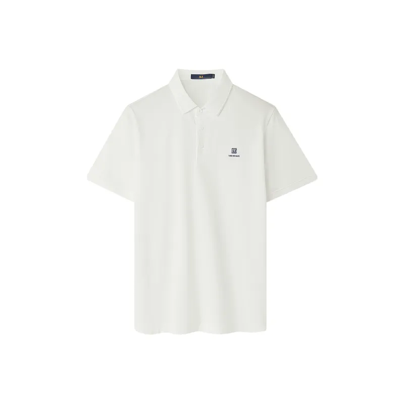 HLA Polo Shirts Men Raw White H5-0