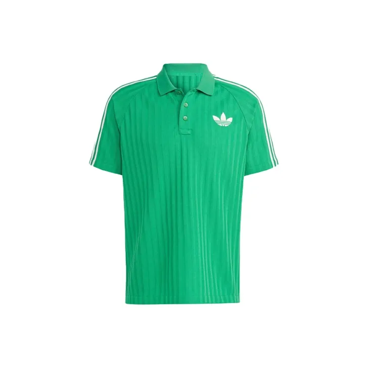 Adidas Originals SS23 Adicolor 70s Retro Series Polo Shirt Men's Green-0