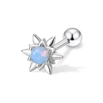 ETAHLOVE S925 Silver Stud Earrings Unisex-15