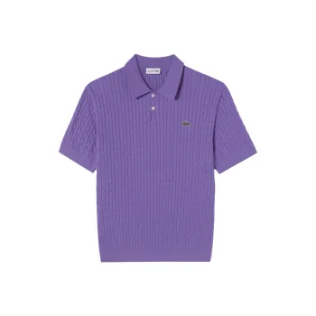 LACOSTE Polo Shirt Men's Purple