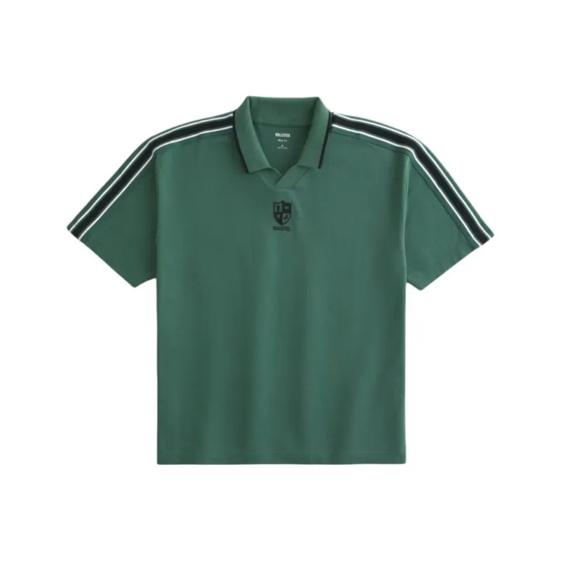 Hollister Polo Shirt Men's Dark Green-0