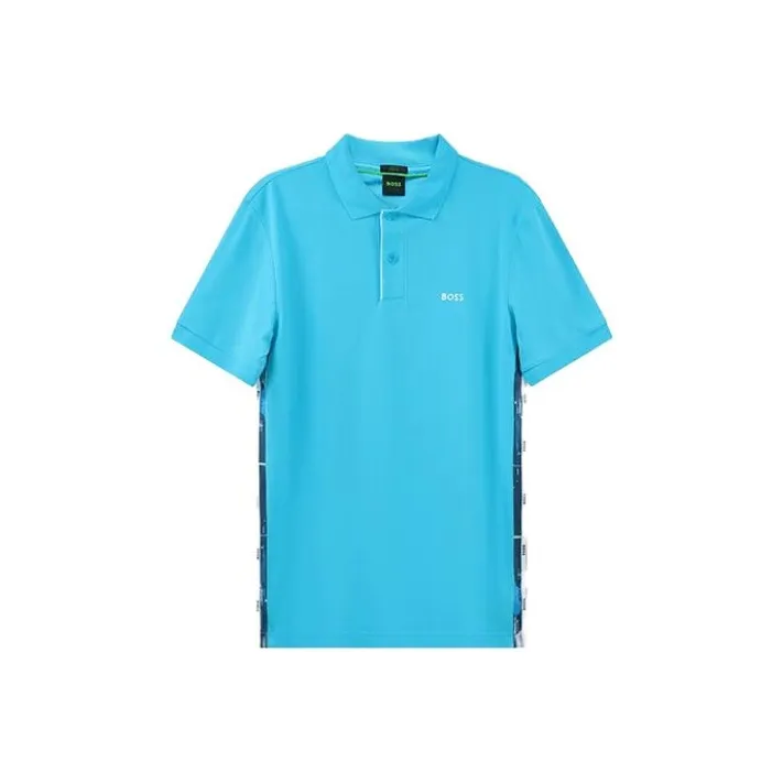 HUGO BOSS Polo Shirts Men Sky Blue-0