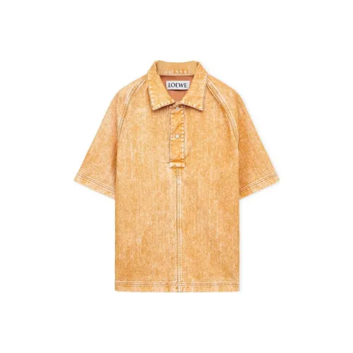 LOEWE FW23 Polo Shirt Men's Muskmelon Color